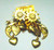 Sun Moon Star Earrings Vintage Heart Chandelier OOAK DazzleCity