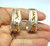 Elegant Panther Clip Hoop Earrings 2-tone Vintage HTF Minty DazzleCity