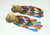 Vintage Doorknocker Earrings Fruit Salad Lucite Heart FUN! DazzleCity