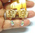 King Tut Earrings Swarovski Crystal Drops Diamond Cut Eqyptian DazzleCity