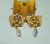 King Tut Earrings Swarovski Crystal Drops Diamond Cut Eqyptian DazzleCity