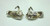 Coro Clip Earrings Silver Modern Abstract Vintage Signed DazzleCity
