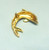 Cobalt Blue Dolphin Pin Vintage Brooch Porpoise Rhinestone DazzleCity