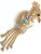 Parrot Brooch Bird Paradise Cockatiel Pin AB Rhinestone Crystal