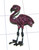 Big Flamingo Pin Rhinestone Crystal Black Pink Bird Crane Florida DazzleCity