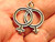 Man Woman Symbol Charm Rare Sterling Silver Circle DazzleCity