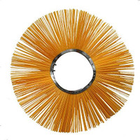 21 inch convoluted poly wafer broom with 6-3/8 inch core for street sweeper brush replacement