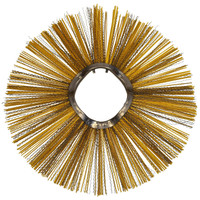 24 inch poly wire wafer broom with 6-3/8 inch core for street sweeper brush replacement