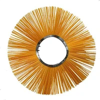 16x36x10.75 convoluted poly wafer broom for street sweeper brush replacement