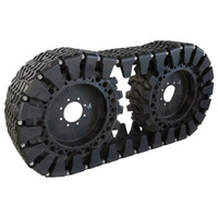 Over the Wheel Tire Pad Assemblies - Rubber, New, John Deere, Bobcat, Case, Caterpillar, Daewoo