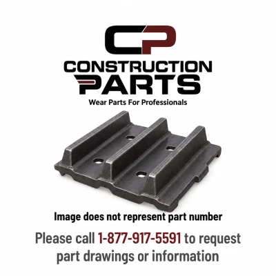 High-quality aftermarket John Deere track shoes replacement part representative image