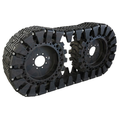 Over the Wheel Tire Pad Assemblies - Rubber, New, Case, John Deere, Bobcat, Caterpillar, Daewoo