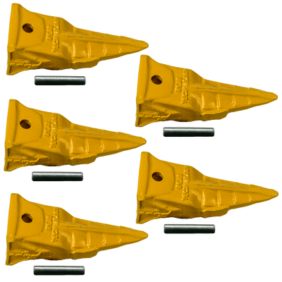 X156T Futura Hensley Style Parabolic Tiger Bucket Teeth (Set of 5)