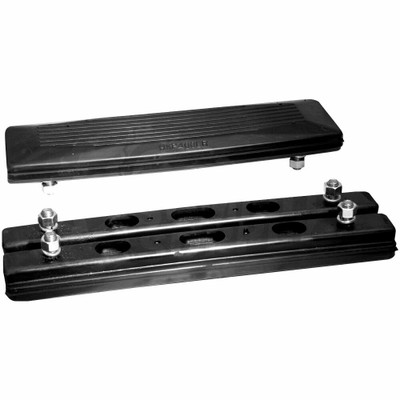 bolt-on rubber track pad for excavators,  aftermarket replacement for steel tracks, designed to reduce vibration and protect surfaces, compatible with Compatible with Komatsu Mini Excavator(s) PC50FR-2