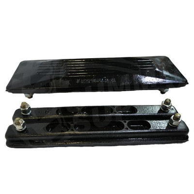 bolt-on rubber track pad for excavators,  aftermarket replacement for steel tracks, designed to reduce vibration and protect surfaces, compatible with Compatible with Komatsu Mini Excavator(s) PC50FR-2