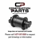 High-quality aftermarket John Deere carrier rollers replacement part representative image