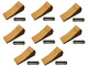 230 H&L Style Long Standard Bucket Tooth Set of 8 Hensley bucket tooth for excavation and construction equipment.