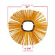 Poly wafer broom for street sweeping light debris dust control and surface cleaning