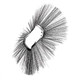 convoluted wire wafer broom for heavy debris asphalt and milling cleanup