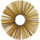 32 inch flat poly wire wafer broom with 10 inch core for street sweeper brush replacement