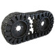Over the Wheel Tire Pad Assemblies - Rubber, New, John Deere, Bobcat, Case, Caterpillar, Daewoo
