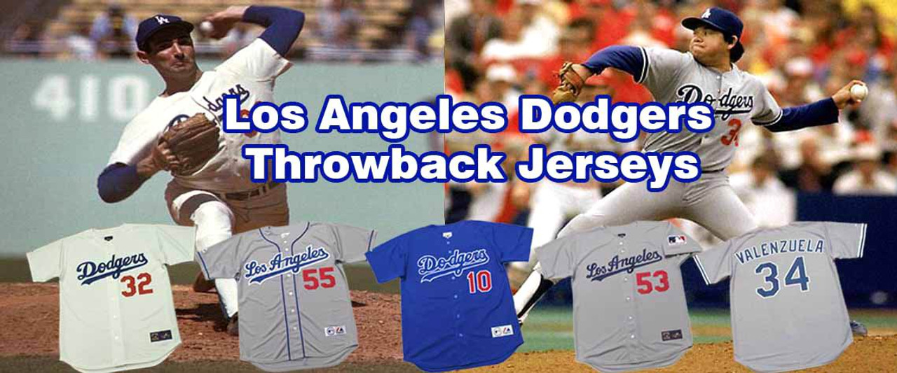 Los Angeles Dodgers Throwback Jerseys, Dodgers Retro & Vintage Throwback  Uniforms