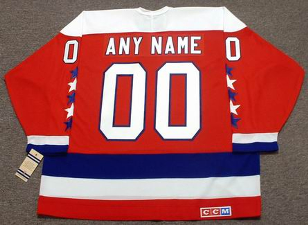 WASHINGTON CAPITALS 1980's CCM Vintage Throwback NHL Jersey Customized "Any Name & Number(s
