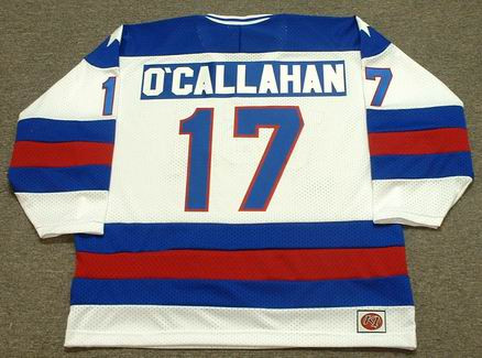 JACK O'CALLAHAN 1980 USA Olympic Hockey Jersey Custom Throwback Jerseys