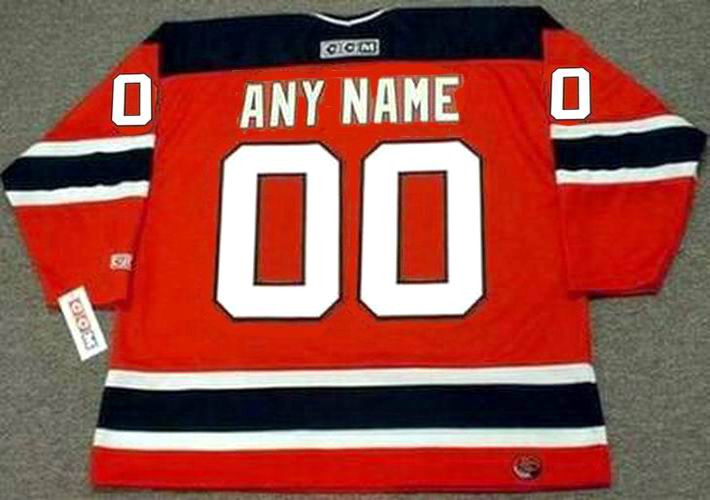 NEW JERSEY DEVILS 1990's CCM Throwback Away Jersey Customized "Any Name