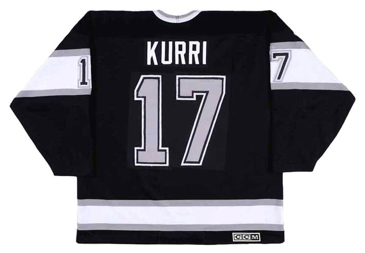 JARI KURRI Los Angeles Kings 1993 Away CCM Throwback Hockey Jersey