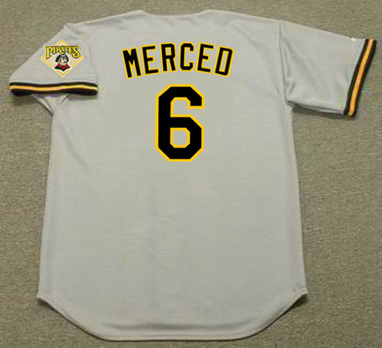 ORLANDO MERCED Pittsburgh Pirates 1992 Away Majestic Throwback