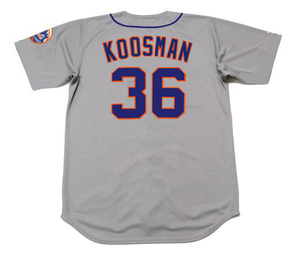 JERRY KOOSMAN New York Mets 1973 Away Majestic MLB Throwback Jersey