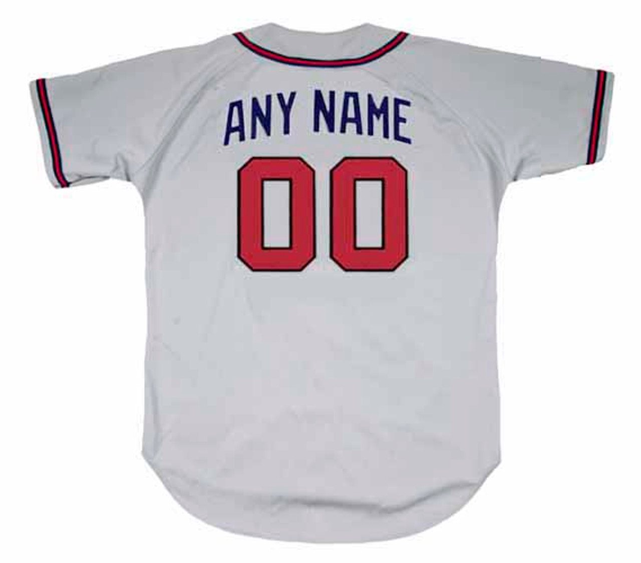 1990 Atlanta Braves Away Jerseys Custom Throwback MLB Baseball Jerseys