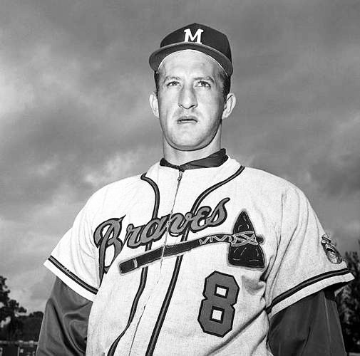 BOB UECKER Milwaukee Braves 1962 Home Majestic Throwback Baseball Jersey
