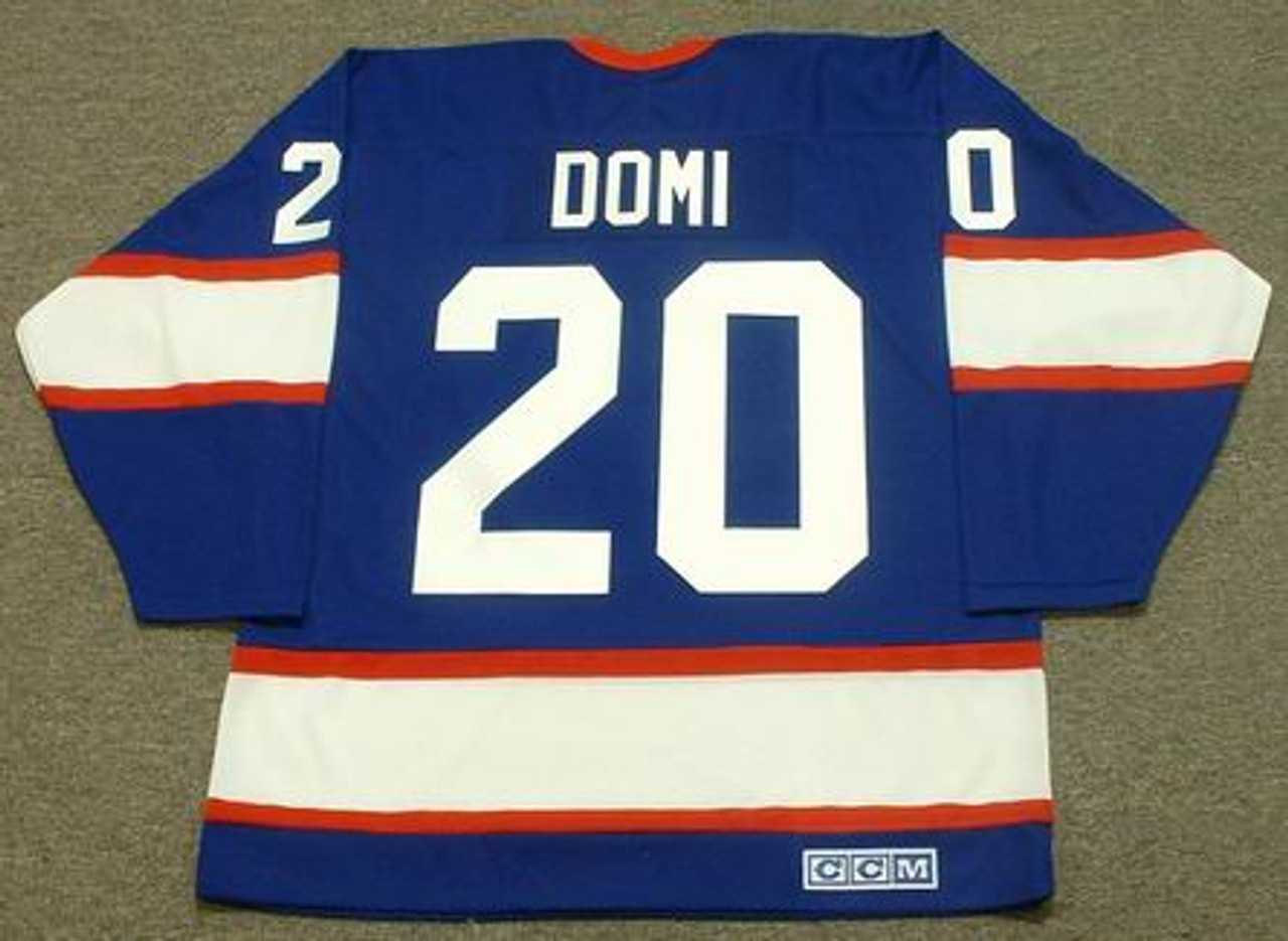 CCM  TIE DOMI New York Rangers 1991 Vintage Hockey Jersey