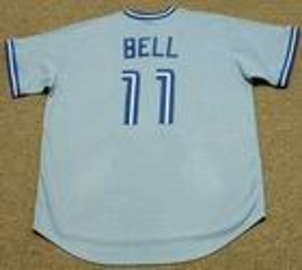 GEORGE BELL Toronto Blue Jays Majestic Cooperstown Throwback Away Baseball  Jersey - Custom Throwback Jerseys