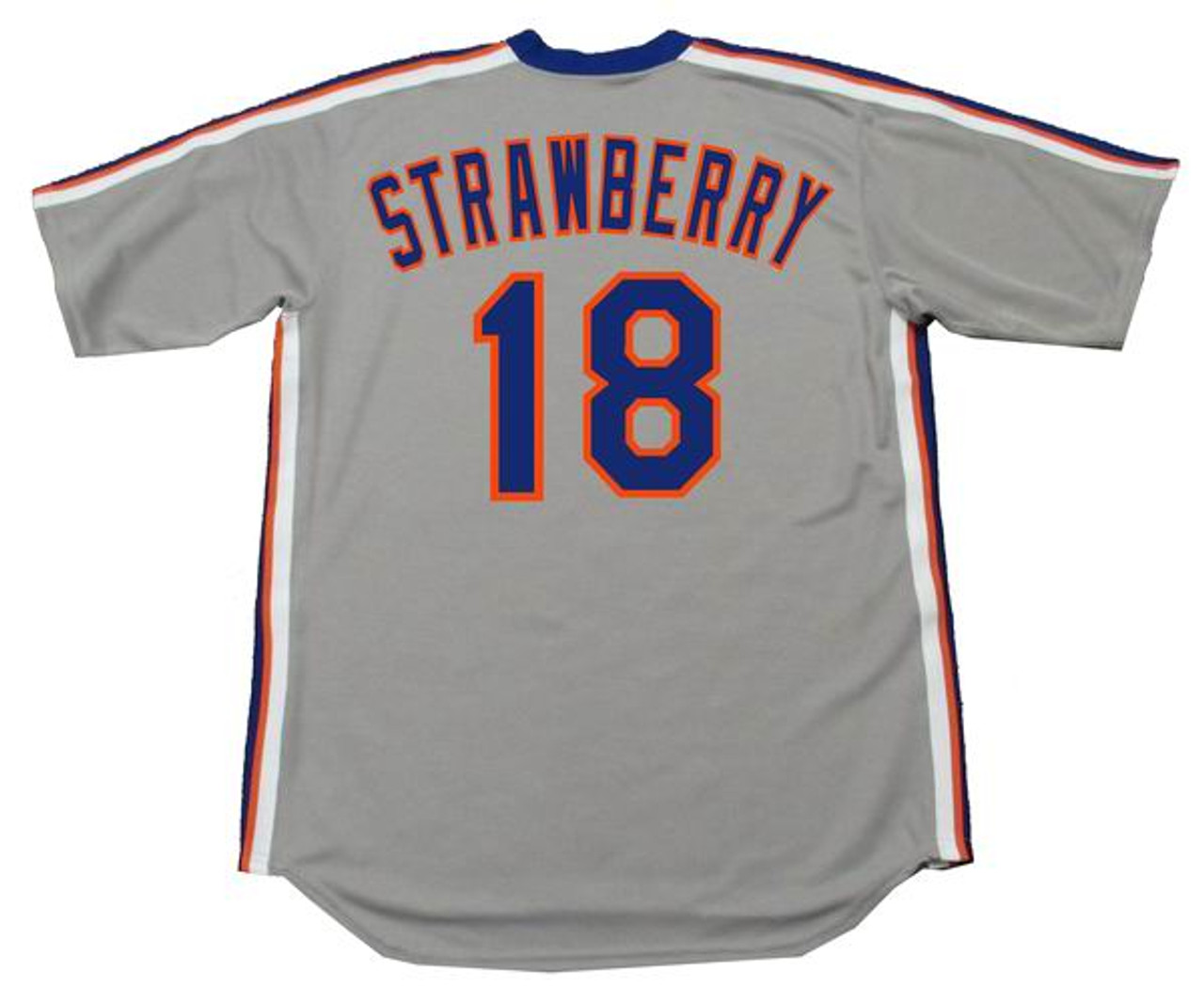 Darryl Strawberry 1986 New York Mets Grey Road Cooperstown Jersey w/ 25th  Patch