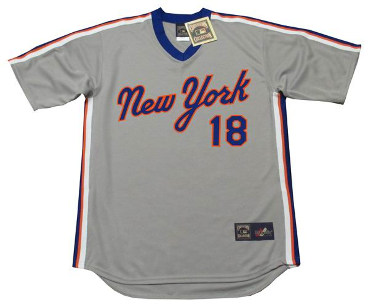 New York Mets #18 Darryl Strawberry Mitchell and Ness 1987