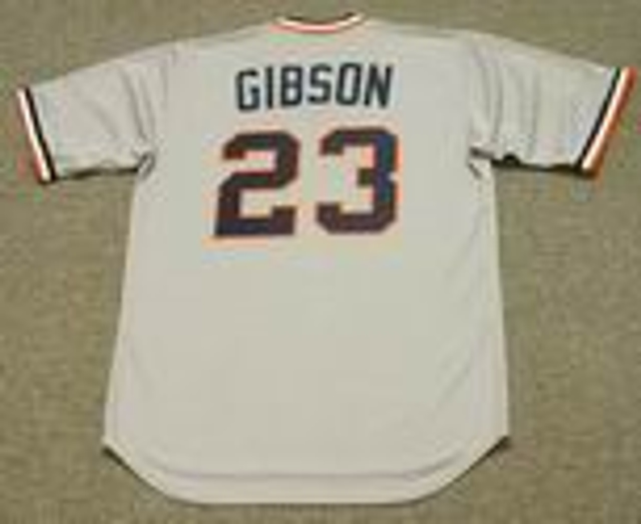 Majestic Detroit Tigers Road Gray Kirk Gibson Cooperstown 1984 Cool Base  Replica Jersey