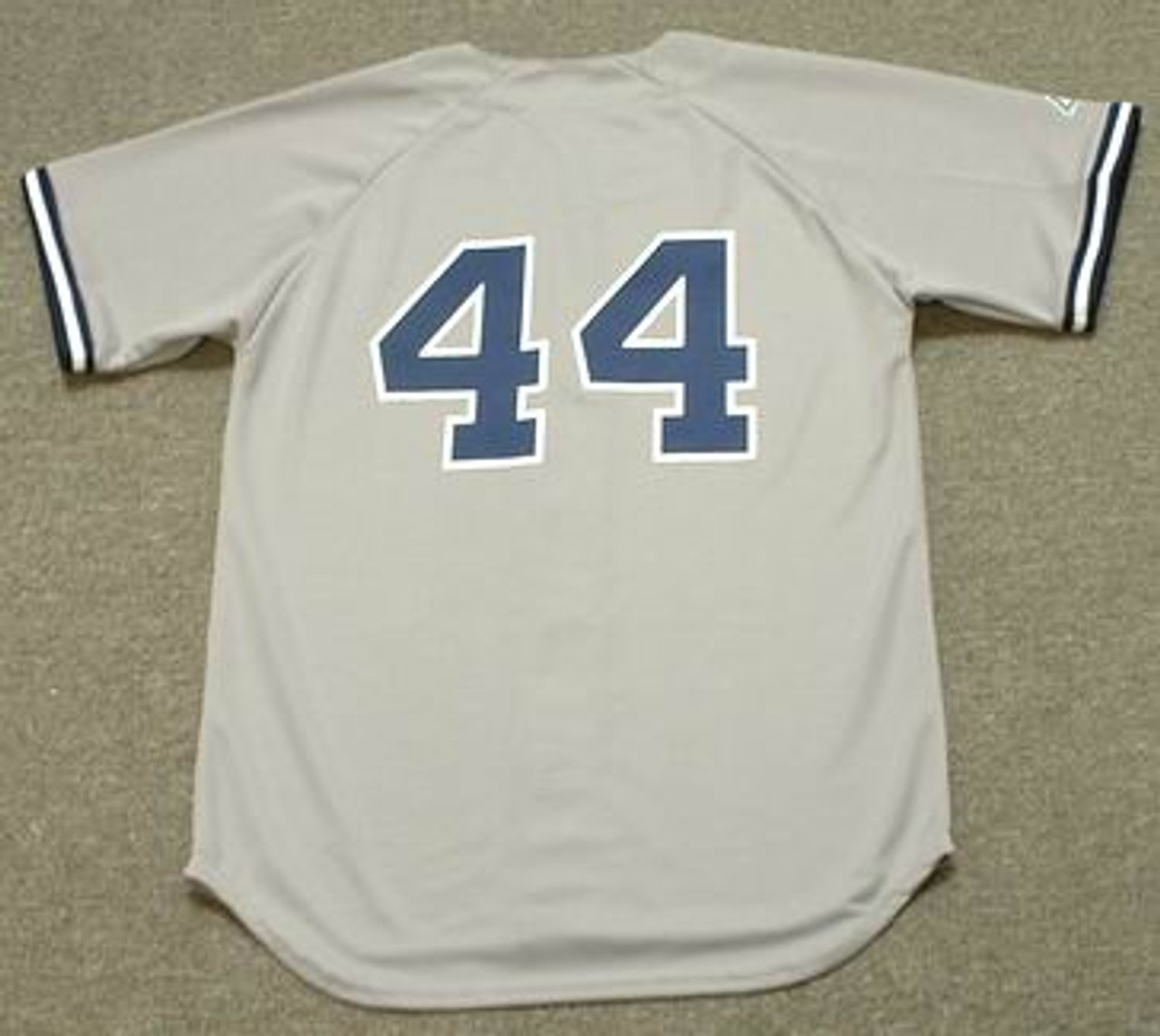 REGGIE JACKSON New York Yankees 1977 Majestic Throwback Away Baseball Jersey  - Custom Throwback Jerseys