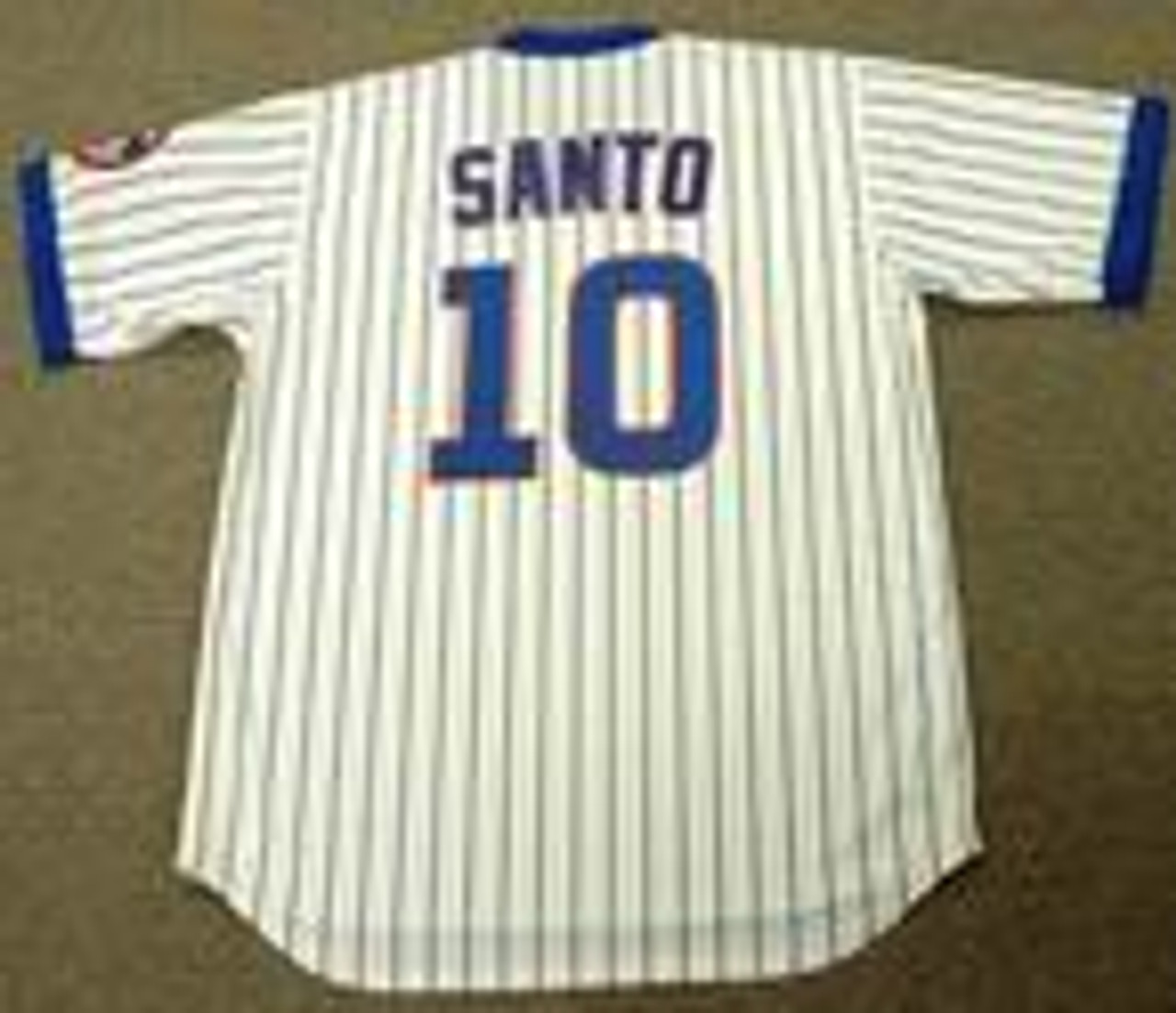RON SANTO Chicago Cubs Majestic Cooperstown Throwback Home