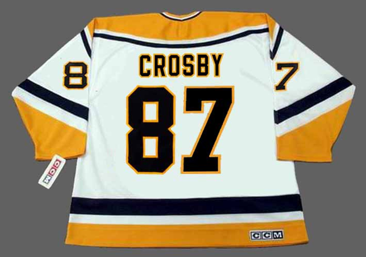 Sidney Crosby # 87 Pittsburgh Penguins White Stitched NHL hockey Jerse