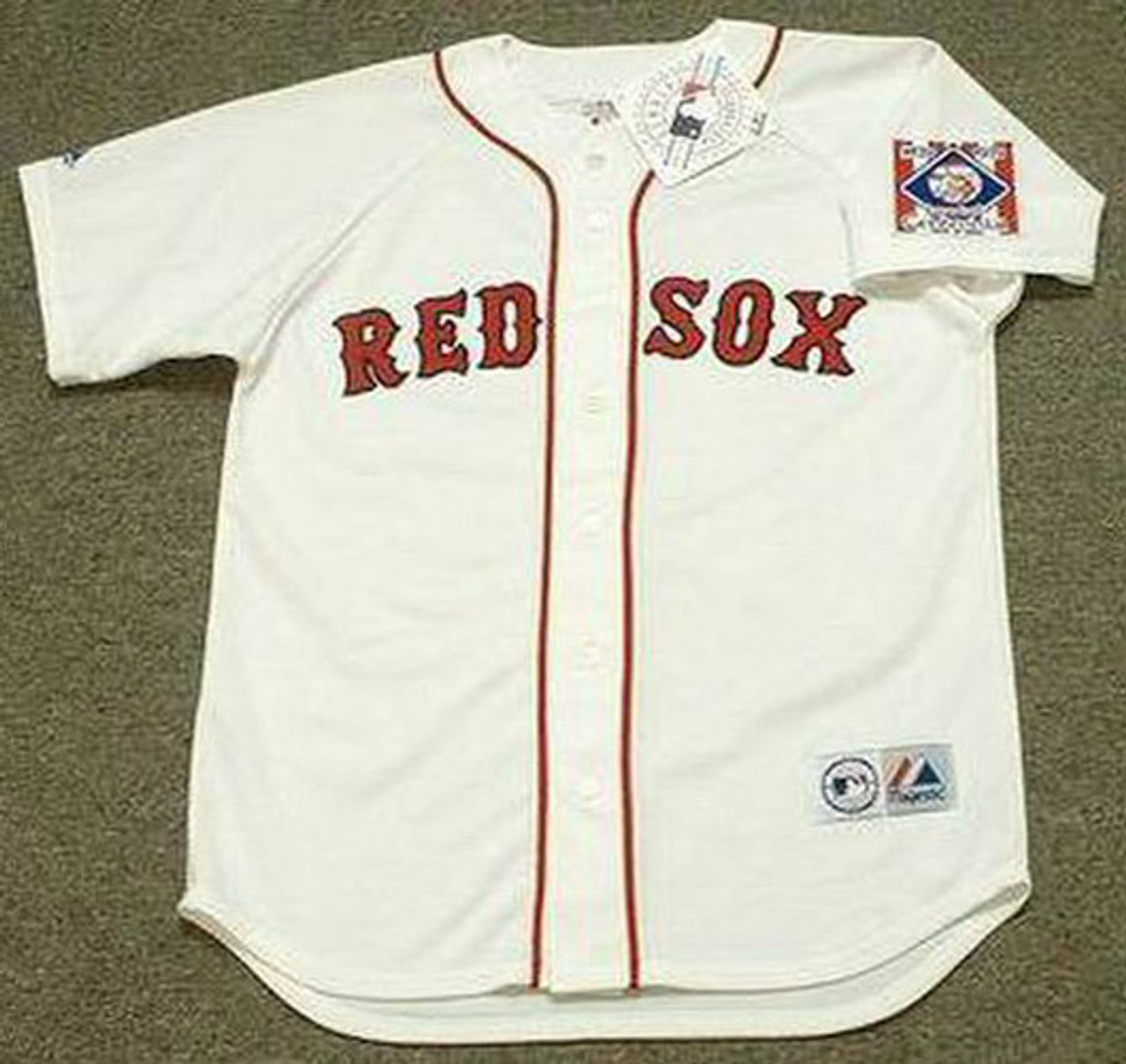 Men's Majestic Boston Red Sox #9 Ted Williams Authentic White 1936 Turn  Back The Clock MLB Jersey