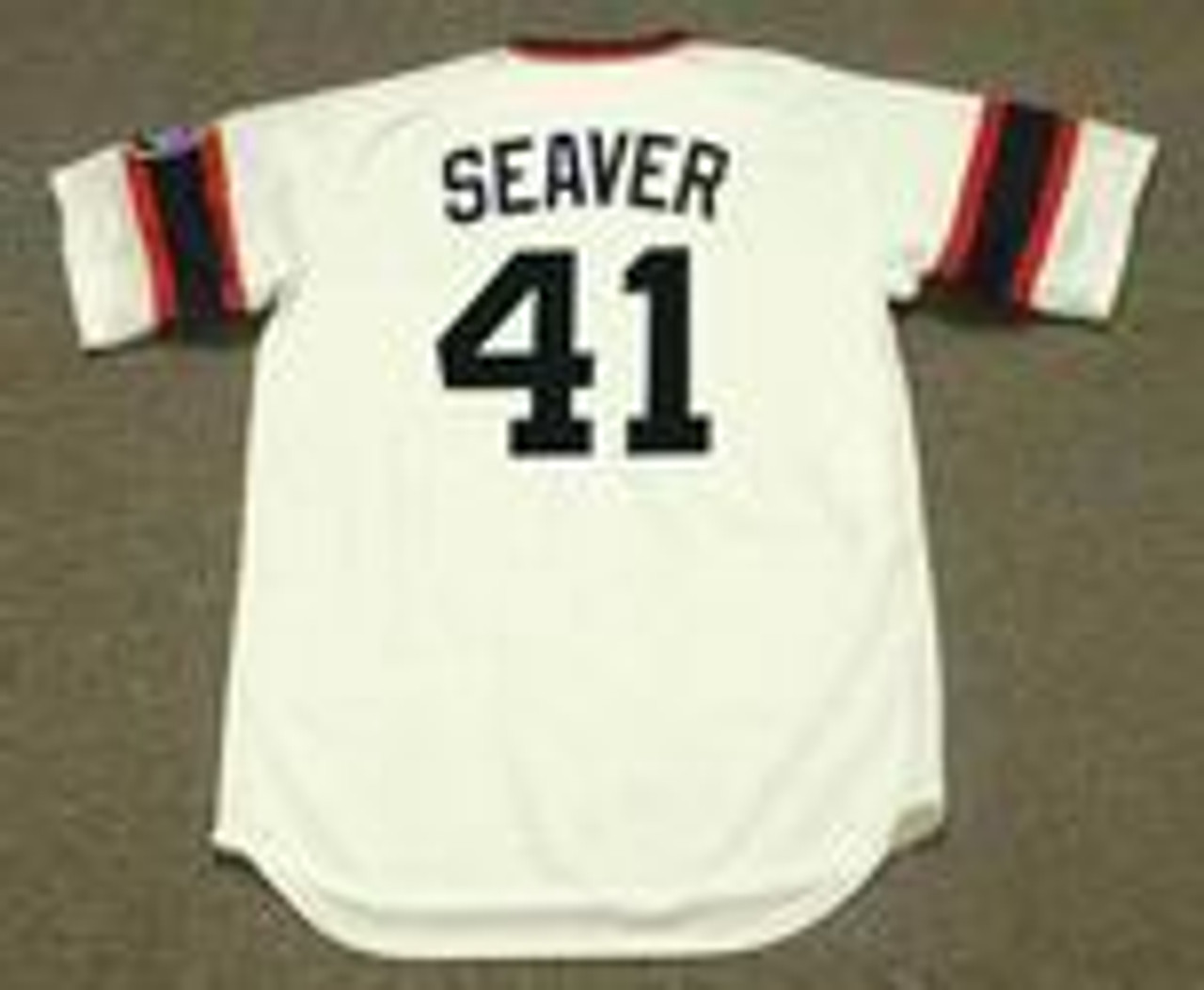 TOM SEAVER  Chicago White Sox 1985 Home Majestic Throwback Baseball Jersey