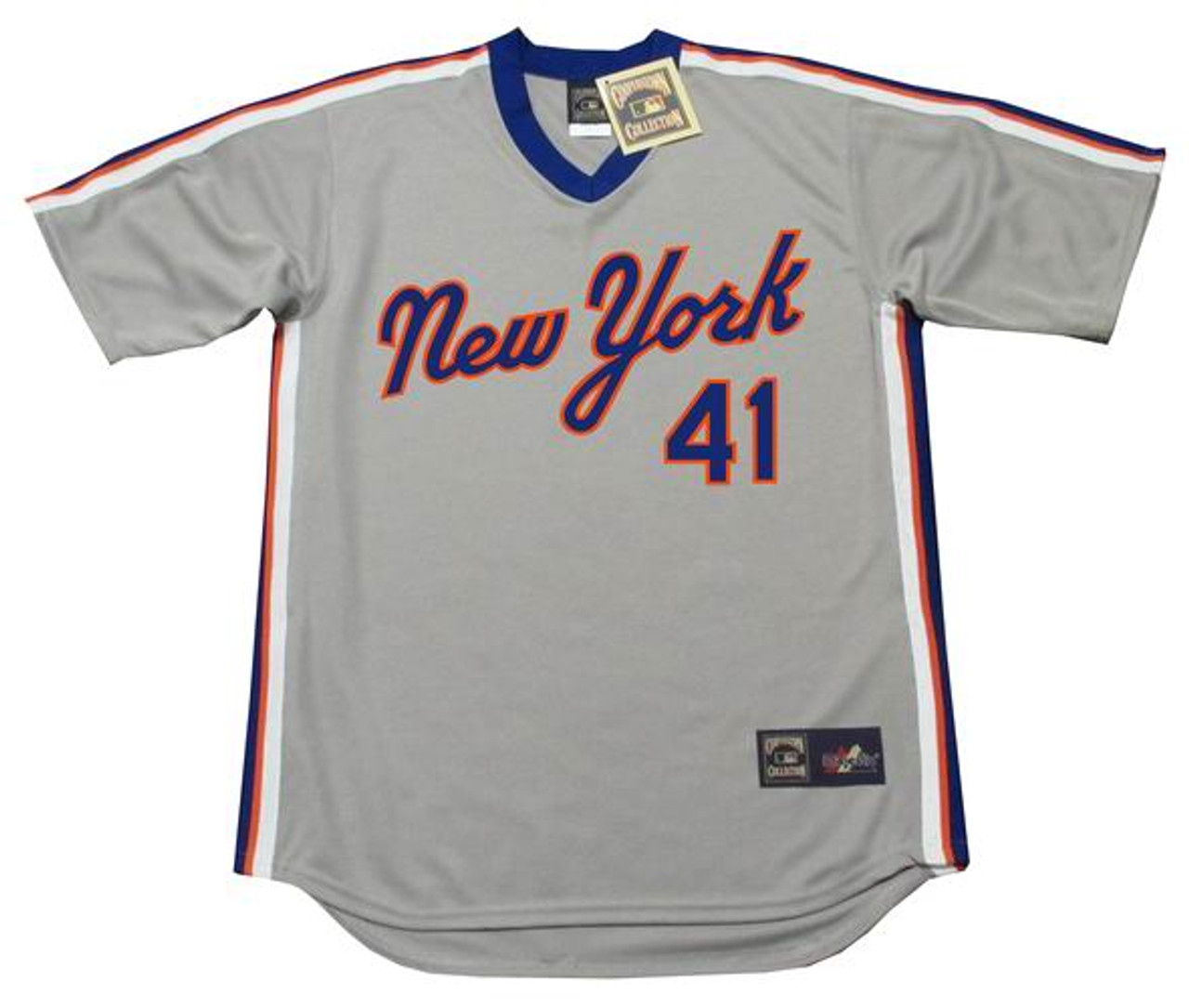 TOM SEAVER New York Mets 1983 Majestic Cooperstown Throwback Away Baseball  Jersey - Custom Throwback Jerseys