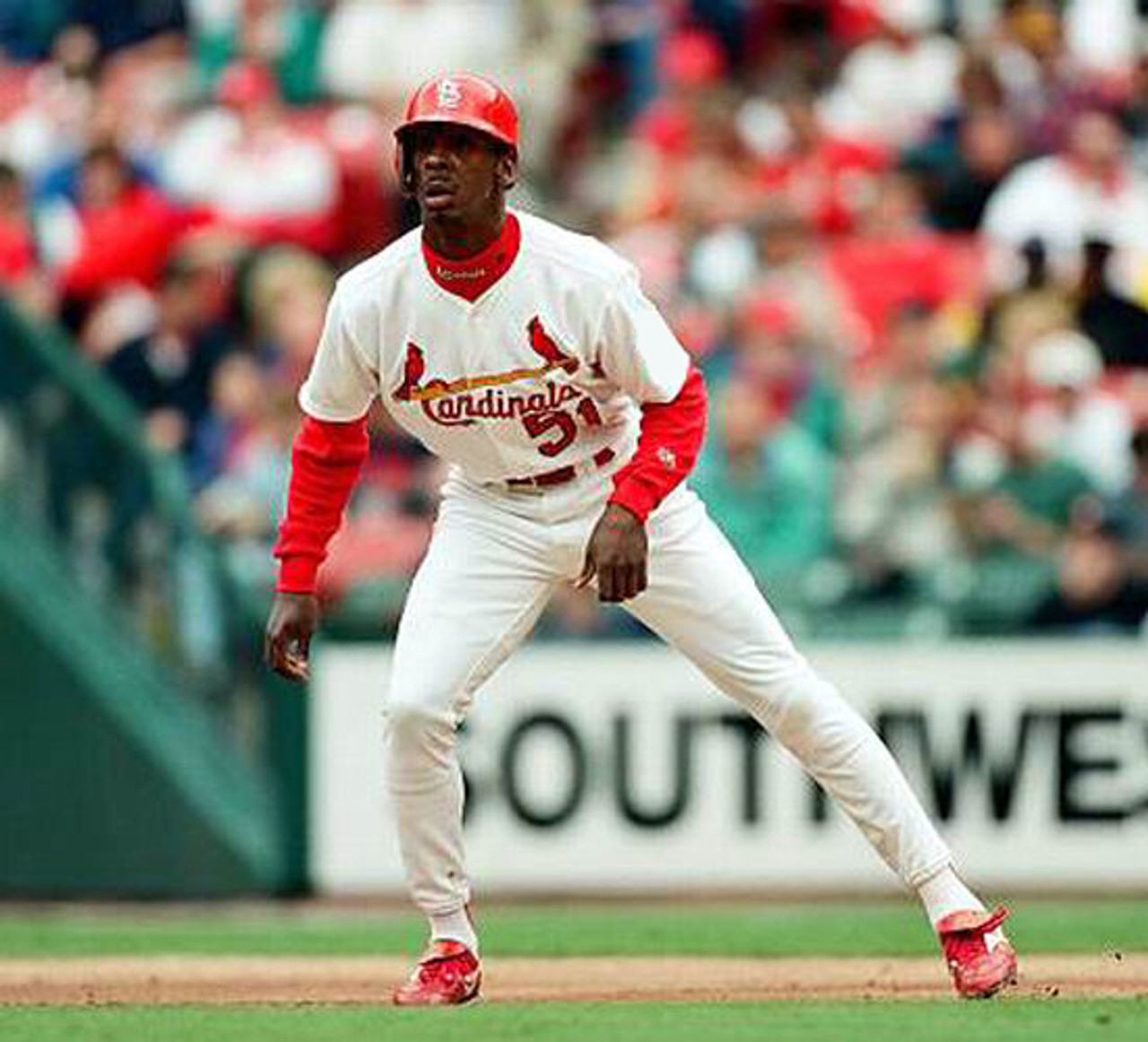 WILLIE MCGEE  St. Louis Cardinals 1996 Home Majestic Throwback