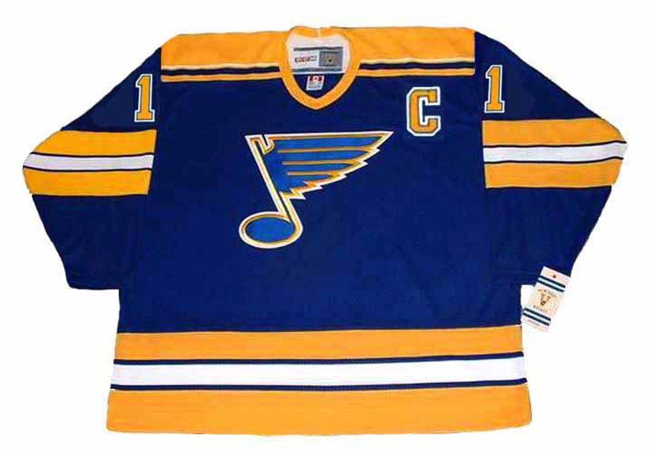 Sutter 80's ST LOUIS BLUES CCM AUTHENTIC NHL Hockey JERSEY 50 Blue Away