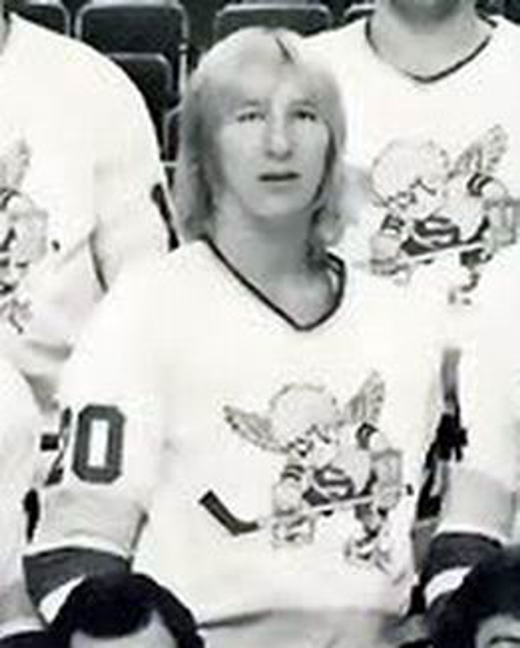 WHA 1975-76 Minnesota Fighting Saints Jack Carlson 20 Home Hockey Jersey —  BORIZ