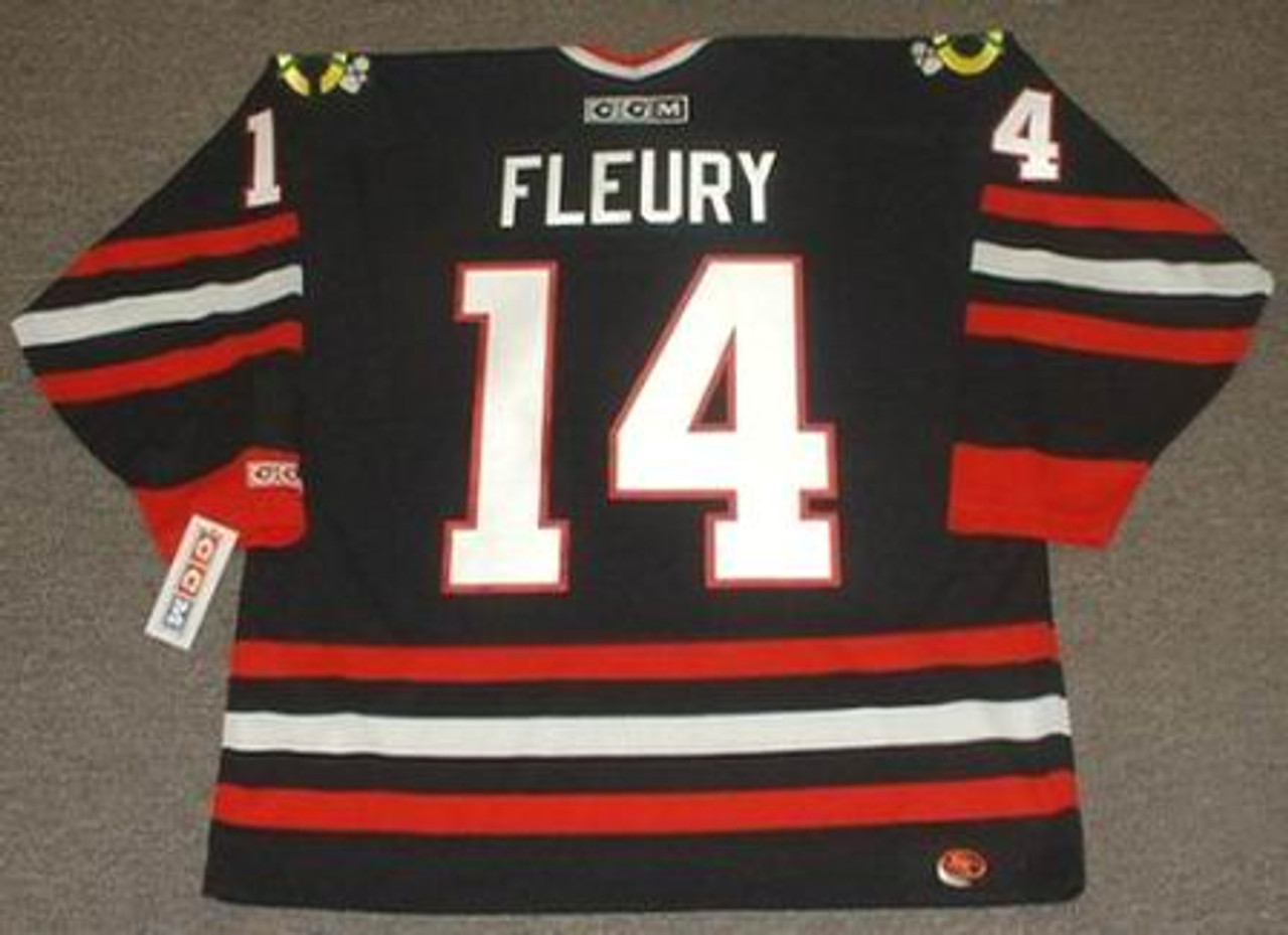 THEOREN FLEURY Calgary Flames 1980's Away CCM NHL Vintage Throwback Jersey  - Custom Throwback Jerseys