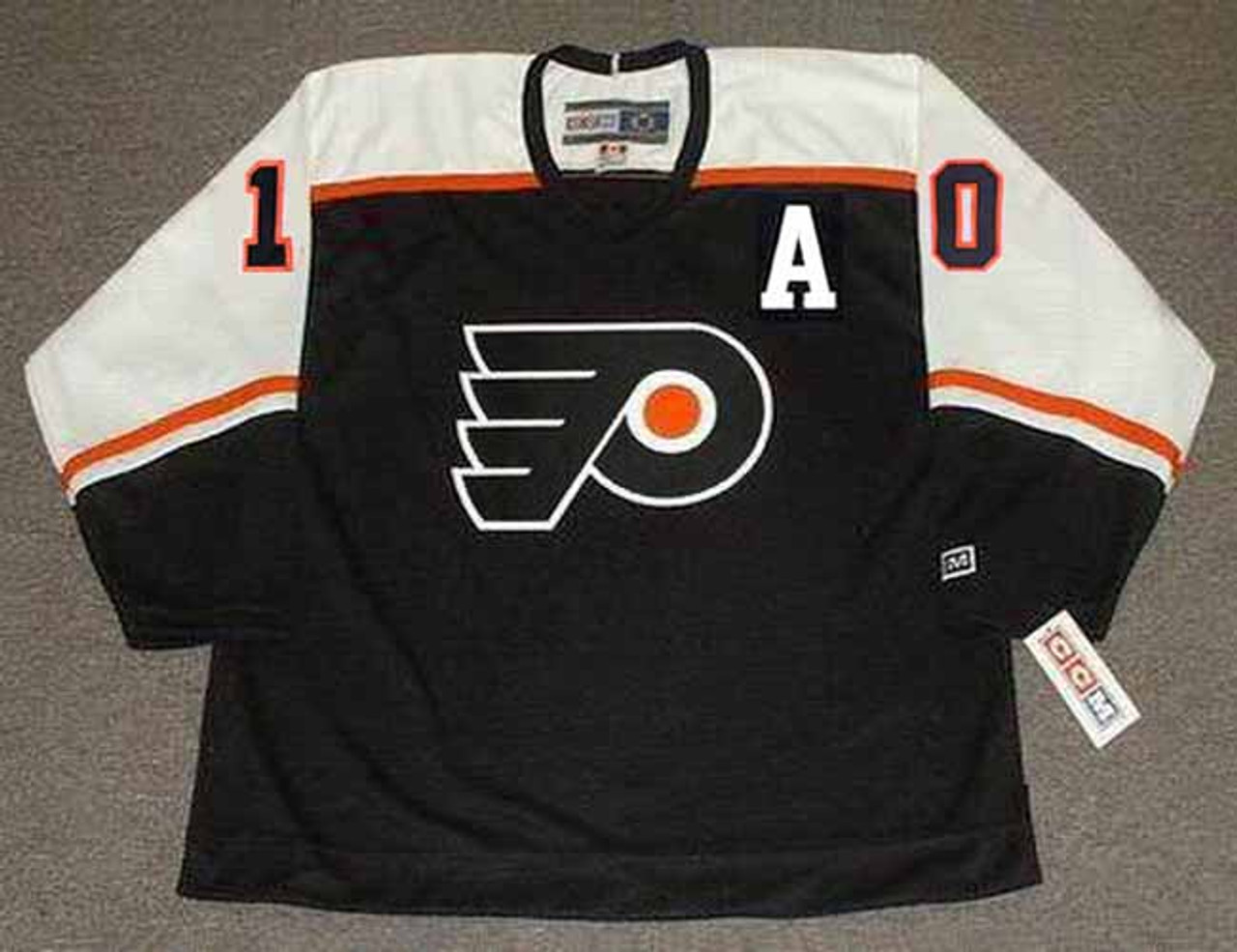 Vintage #10 JOHN LECLAIR Philadelphia Flyers NHL CCM Jersey YXL
